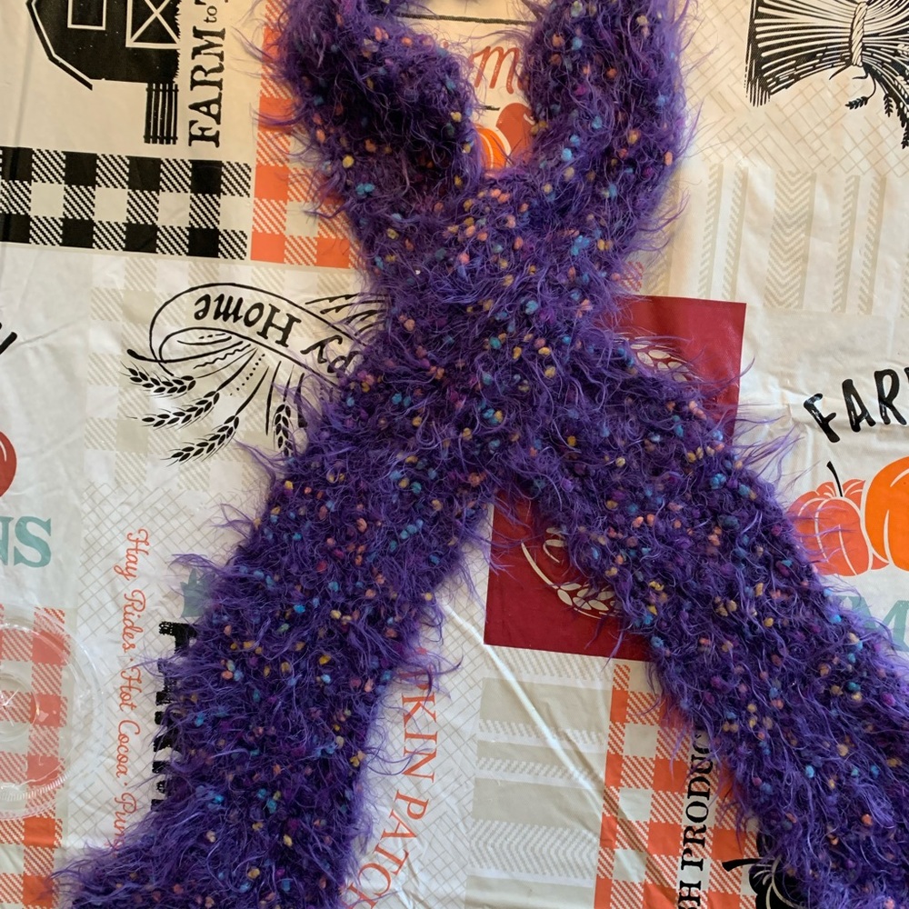 Fun purple fashion scarf